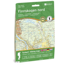 Wandelkaart Finnskogen Nord 3034 | Nordeca | 1:50.000 | ISBN 7046660030349