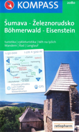 Wandelkaart Böhmerwald Eisenstein - Šumava-Železnorudsko | Kompass 2080 | 1:50.000 | ISBN 9783850260527