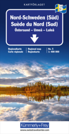Wegenkaart Zweden Noord - Zuid 5 | Kümmerly+Frey | 1:400.000 | ISBN 9783259018125