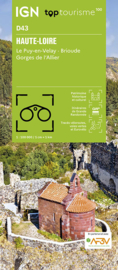 Wegenkaart - Fietskaart Haute Loire | IGN D43 | 1:100.000 | ISBN 9782758555551