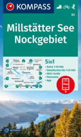 Wandelkaart Millstätter see - Nockgebiet | Kompass 63 | 1:50.000 | ISBN 9783991217855