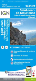 Wandelkaart St.Jean-de-Maurienne, Valmorel, Col de la Madeleine, la Chambre | NP De La Vanoise |  IGN 3433 ET - IGN 3433ET | ISBN 9782758554158