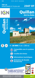 Wandelkaart Quillan, Alet-les-Bains, Couiza, Rennes-les-Bains, Esperaza | Pyreneeën |  IGN 2347OT - IGN 2347 OT | ISBN 9782758545354