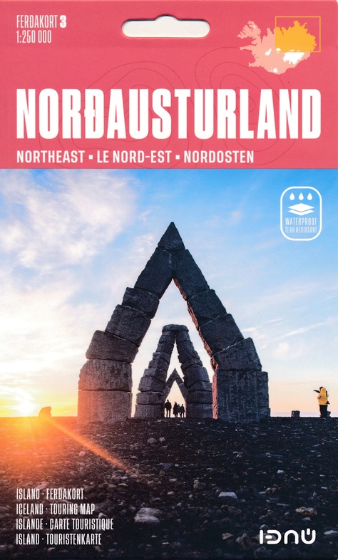 Wegenkaart Nordausturland - noordoostelijk IJsland | Ferdakort nr. 3  | 1:250.000 | ISBN 9789979675495