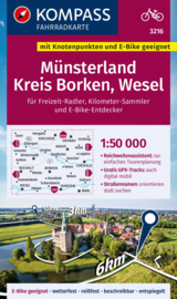 Fietskaart Münsterland - Kreis Borken - Wesel | Kompass 3216 | 1:75.000 | ISBN 9783991540328