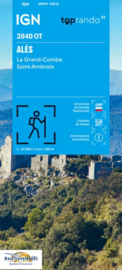 Wandelkaart  Alès, La-Grand-Combe | Cevennen - Ardeche |  IGN 2840OT - IGN 2840 OT | ISBN 9782758558866