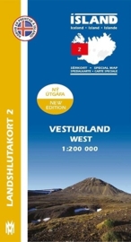 Wegenkaart - Fietskaart Vesturland / West IJsland 02 | 1:200 000 | Mal og menning | ISBN 9789979333777