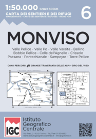 Wandelkaart Monviso | IGC nr. 6 | 1:50.000 | ISBN 9788896455593