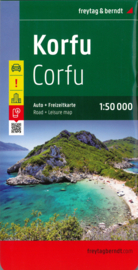 Wandelkaart-Wegenkaart Korfoe - Corfu | Freytag & Berndt | 1:50.000 | ISBN 9783707909562