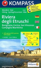 Wandelkaart Riviera degli Etruschi | Kompass 2461 | ISBN 9783850266048