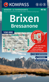 Wandelkaart Brixen - Bressanone | Kompass 56 | 1:50.000 | ISBN 9783991540960