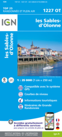 Wandelkaart Les Sables-D Olonne | Franse Atlantische Kust | IGN 1227OT - IGN 1227 OT | ISBN 9782758553977