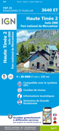 Wandelkaart Haute Tinee 2, Isola 2000, St.-Sauveur | Alpes-Maritimes | Parc de Mercantour | Zeealpen |  IGN 3640ET - IGN 3640 ET