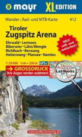 Wandelkaart Tiroler Zugspitz Arena XL | Walter Mayr 412 | 1:25.000 | ISBN 9783990448755