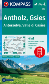 Wandelkaart Antholz, Gsies / Anterselva, Valle di Casies | Kompass 057 | 1:25.000 | ISBN 9783991542391
