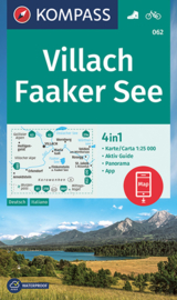 Wandelkaart Villach - Faaker See | Kompass 062 | 1:50.000 | ISBN 9783991213895