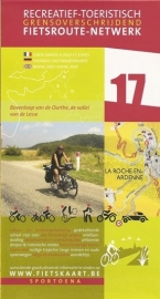 Sportoena fietskaart 17 Ourthe en Lesse: Dinant, Marche-en-Famenne, Bastogne, La-Roche-en-Ardenne | Fietsroute-Netwerk | ISBN 9789078976073