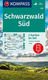 Wandelkaart Schwarzwald Süd |  2-delige set - Kompass 887 | 1:50.000 | ISBN 9783991214571