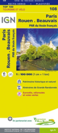 Wegenkaart - Fietskaart Paris - Rouen | IGN 108 | ISBN 9782758543589