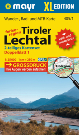 Wandelkaart Lechtal - Tiroler Lechtal XL | Walter Mayr 405 | 1:25.000 | ISBN 9783991218012