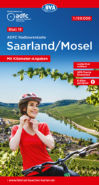 Fietskaart Saarland / Mosel nr. 19  | ADFC | 1:150.000 | ISBN 9783969901885