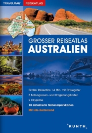 Wegenatlas Australië | Kunth Verlag | 1:4 miljoen | ISBN 9783955043544