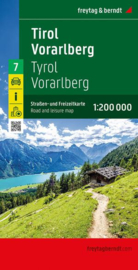 Wegenkaart - Fietskaart Tirol - Vorarlberg | Freytag & Berndt | 1:200.000 | ISBN 9783707923124