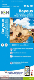 Wandelkaart 1512OT - 1512 OT Bayeux, Arromanches, Les Bains Plages | Normandië | ISBN 9782758552048