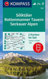 Wandelkaart Sölktäler, Rottenmanner Tauern, Seckauer Alpen | Kompass 223 | ISBN 9783990447598