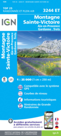 Wandelkaart Montagne Sainte Victoire, Aix-en-Provence, Gardanne, Trets | Provence |  IGN 3244ET - IGN 3244 ET | 1:25.000 | ISBN 9782758552239