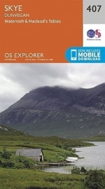 Wandelkaart Skye, Dunvegan | Ordnance Survey Explorer 407 | 1:25.000 | ISBN 9780319246429