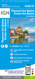 Wandelkaart Thonon, Evian, Douvaine | IGN 3428ET - IGN 3428 ET | ISBN 9782758554004