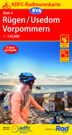 Fietskaart Rügen / Usedom Vorpommern nr. 4 | ADFC Radtourenkarte  | 1:150.000 | ISBN 9783969900673