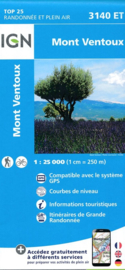 Wandelkaart Mont Ventoux, Mormoiron | Vaucluse - Drome | IGN 3140ET - IGN 3140 ET | 1:25.000 | ISBN 9782758539759