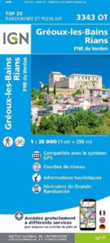 Wandelkaart Greoux, Rians, Bas-Verdon | IGN 3343OT - IGN 3343 OT | ISBN 9782758554127