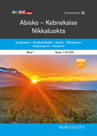 Wandelkaart Abisko - Kebnekaise - Nikkaluokta outdoor fjall 01 | Norsteds | 1:75.000 | ISBN 9789113104980