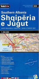 Wegenkaart Albanië Zuid - Southern Albania | Vektor Editions | 1:200.000 | ISBN 9789604487776