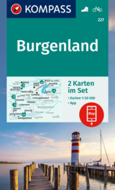 Wandelkaart Burgenland | Kompass 227 | 1:50.000 | ISBN 9783991540724