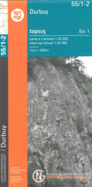 Topografische kaart Belgie NGI 55 / 1-2 Durbuy - Mormont - Barvaux | 1:20.000 - ISBN 9789462352353