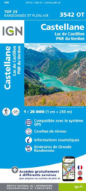 Wandelkaart Castellane Lac de Castillon - PNR du Verdon | Provence | IGN 3542OT - IGN 3542 OT | ISBN 9782758552444