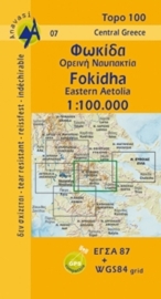Wegenkaart Fokhida - Upland Nafpaktia (Griekenland) | Anavasi 07 | 1:100.000 | ISBN 9789608195714