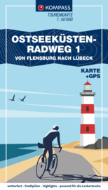 Fietskaart Ostseeküstenradweg 1 | Kompass 7052 | 1:50.000 | ISBN 9783991218395