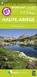 Wandelkaart Haute Ariege - Vicdessos - Orlu - Ax les Thermes (Frankrijk - Pyreneeen) | Rando Edition 07 | ISBN 9782344006276