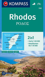 Wandelkaart Rhodos | Kompass 248 | 1:50.000 | ISBN 9783990447192