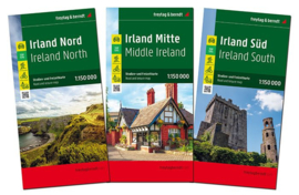 Fietskaart / wegenkaart Ierland | Freytag & Berndt 3-delige set | 1:150.000 | ISBN 9783707923223
