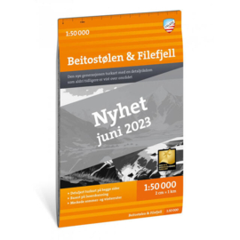 Wandelkaart Beitostølen & Filefjell | Nordeca | 1:50.000 | ISBN 9789189541849
