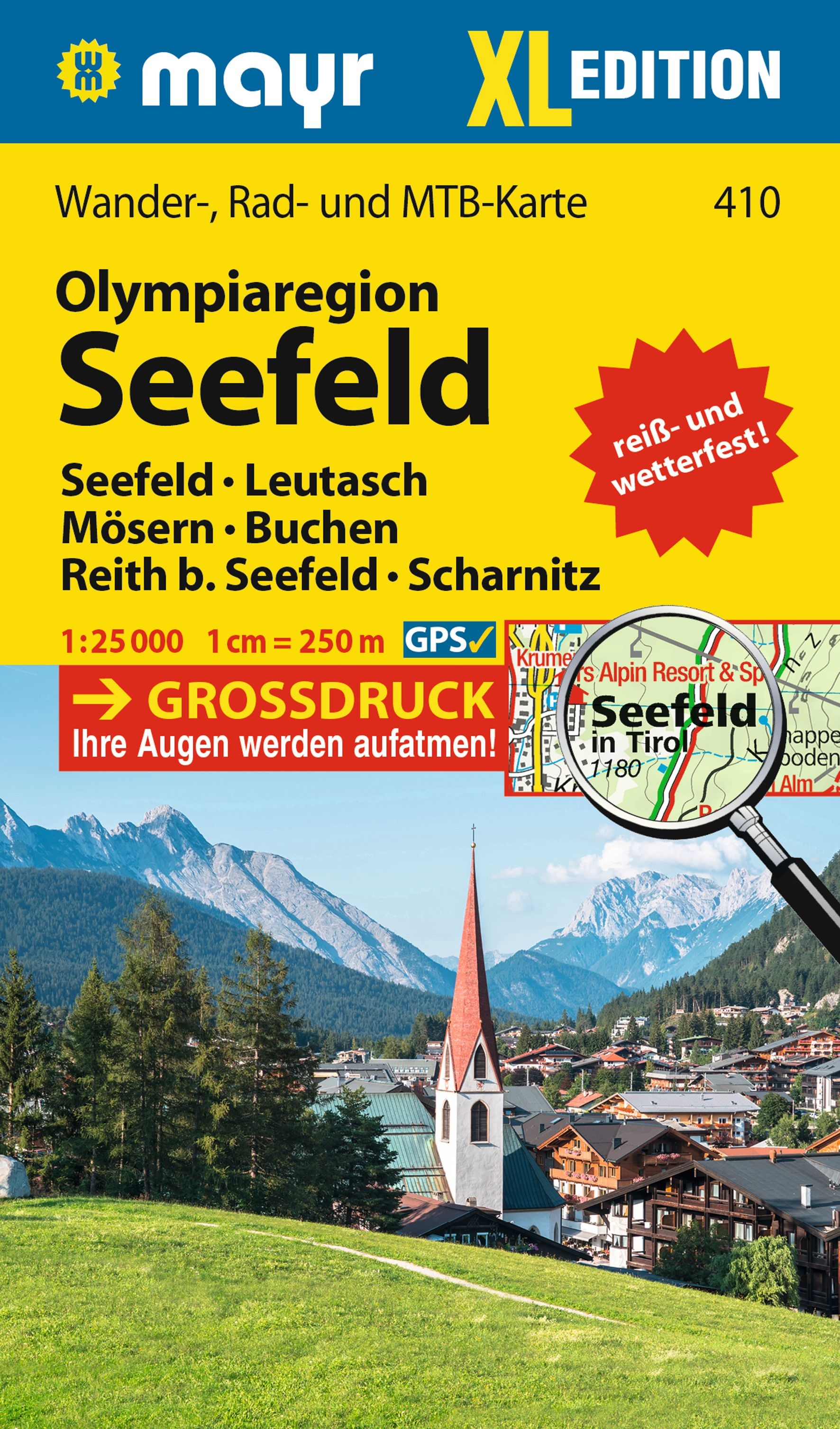 Wandelkaart Seefeld - Wetterstein XL | Walter Mayr 410 | 1:25.000 | ISBN 9783991219460