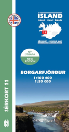 Wandelkaart Borgarfjördur  - IJsland nr. 11 | Mal og Menning | ISBN 9789979331155