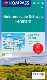 Wandelkaart Naturpark Holsteinische Schweiz | Kompass 740 | ISBN 9783990442418
