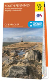 Wandelkaart  South Pennines | OL 21 Explorer Maps | Ordnance Survey | 1:25.000 | ISBN 9780319242605